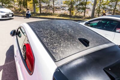 トヨタ GRヤリス：1stエディションのみ設定のマーブル柄カーボンルーフ