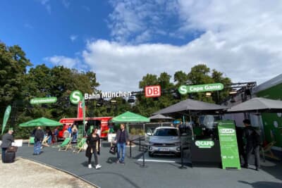 ドイツ鉄道Sバーンのブースでは、クイズ大会などがあって楽しめました