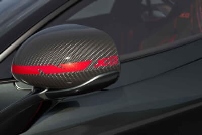 マクラーレン750S JC96：ドアミラーのハウジングにもJC96のロゴが入る