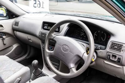 トヨタ カローラ1300GS：インテリアはオリジナルまま、エアコンは装着されていなかった