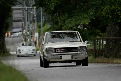 日産 スカイライン2000GT-R:コッパディ京都、チェックポイントを兼ね交通安全祈願の参拝場所、常照皇寺へと向かう