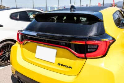 トヨタ GRヤリス:テールランプは2024年以降のモデル用に交換されている