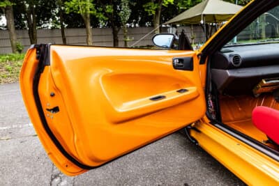 日産シルビア オーテックバージョン：内装もオレンジに造り込まれている