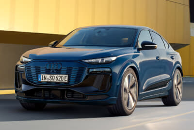 アウディSQ6 e-tron Sportback:筋肉質に引き締まったボディ形状とシャープなラインが生み出すコントラストにより躍動感に溢れる造形美