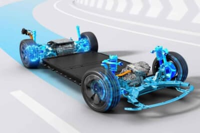 BYD SEAL:AWDモデルに新採用の電子調整式ダンパー搭載のBYD独自開発の電子制御サスペンションDiSus-C