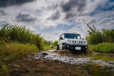 WEDS ADVENTURE HASE SPECⅡ：無機粒子が配合されることで塗膜と汚れの接触面積が抑えられ、汚れが付着しにくく、汚れても落としやすくなっている