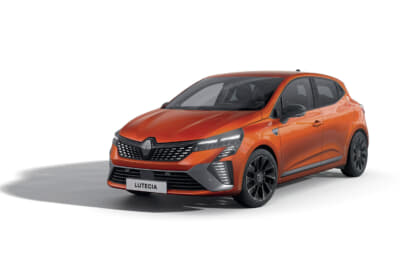 ルノー ルーテシア エスプリ アルピーヌ フルハイブリッド E-TECH：オランジュバレンシアメタリックのボディカラー