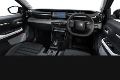 シトロエンC3ハイブリッド:ダッシュボード上部中央に大型10インチタッチスクリーンをレイアウト