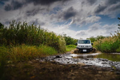 WEDS ADVENTURE HASE SPECⅡ：無機粒子が配合されることで塗膜と汚れの接触面積が抑えられ、汚れが付着しにくく、汚れても落としやすくなっている