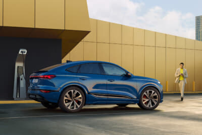 アウディSQ6 e-tron Sportback:充電中は車から離れていてもスマートフォンのアプリを通じて充電状況を確認できる