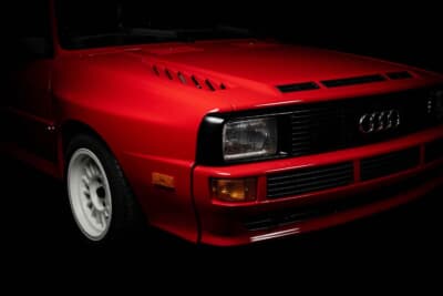 64万3000ドル(邦貨換算約9464万円)で落札されたアウディ「スポーツクワトロ」(C)Courtesy of RM Sotheby's