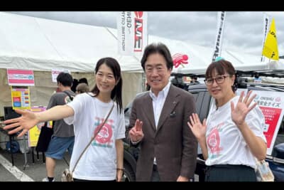 OKISHUブースには、毛籠勝弘社長も来てくださりました