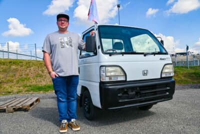 珍しいですね、ホンダ・アクティトラックです