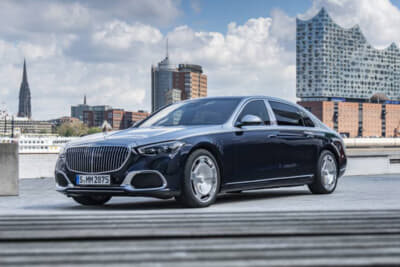2020年登場のW223型メルセデス マイバッハは、究極の洗練を具現化した贅沢なサブブランド。2021写真はメルセデスマイバッハS580 4MATIC