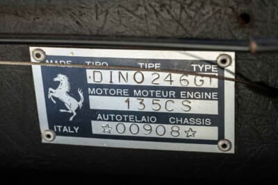 43万4000ドル（邦貨換算約6388万円）で落札されたフェラーリ「ディーノ246GT」（C）Courtesy of RM Sotheby's