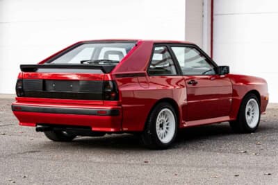 64万3000ドル(邦貨換算約9464万円)で落札されたアウディ「スポーツクワトロ」(C)Courtesy of RM Sotheby's