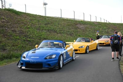 かつて日本でも見慣れたS2000の隊列での走りはドイツでも