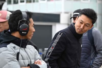 佐藤琢磨さんと中嶋一貴さんを同時にお見掛けすると、F1参戦時期は異なってもやはり気分が高揚します