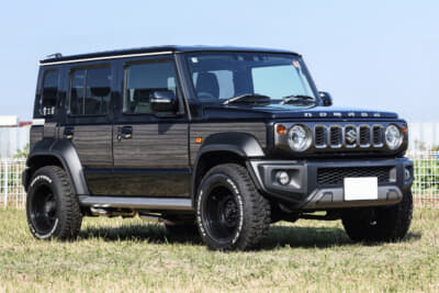 スズキ ジムニーノマド:愛工房のデモカーにはたくさんの「貼る」だけカスタムが施されている