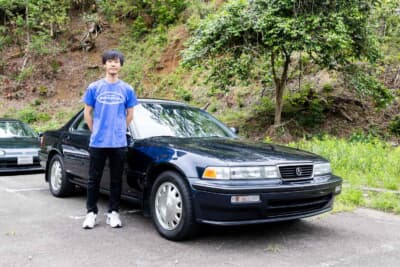 1991年式アキュラ ビガーとオーナーの“たろー”さん