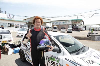 サーキット歴は20年と長いがほぼドリフト専門。グリップもレースもHA36が初体験