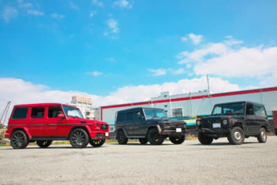 80年代、00年代そして2010年代の3台のＧクラスが集結