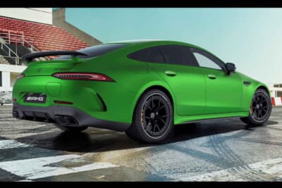 メルセデスAMG GT63 S E PERFORMANCE Final Edition:カーボン可変リアウイングと21インチ鍛造ホイールを装備