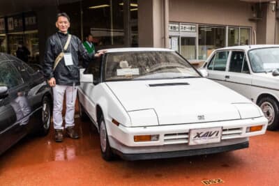 オーナーの大場さんとスバル アルシオーネ