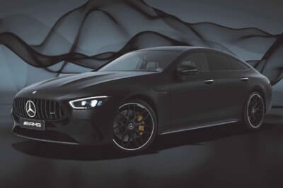メルセデスAMG GT53 4MATIC+(ISG) Final Edition:ダークカラーに統一された力強いエクステリア