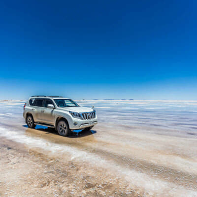 ウユニ塩湖でのショット
