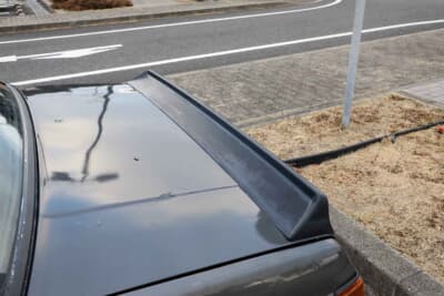 三菱 ランサーEX1800ターボ:リアスポイラーは控えめに装着されている