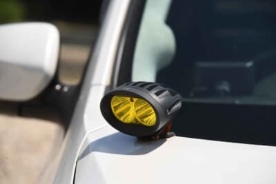 スバル フォレスター：真っ暗なオフロードでも、サイドの照明があるため不安はない