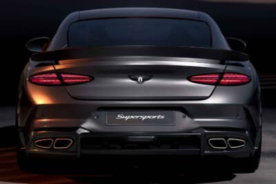 ベントレー・スーパースポーツ：固定式リアウイング、カーボン製ルーフなど軽量化と強力なダウンフォースを両立
