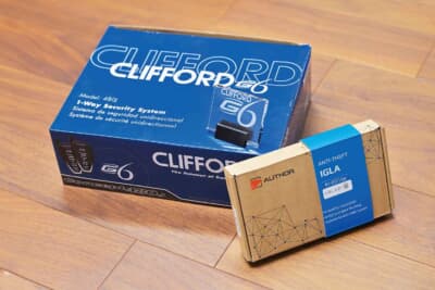 コンセプト480+イグラ2: クリフォードとイグラ2プラスを組み合わせることで、OFFの状態をほぼ無くすことができる。立駐やフェリーの移動時はイグラでカバー。入庫車両はランクル系が多いが、旧車も多い。独自の取り付け方法も追求するなど、多くのユーザーから支持を集める