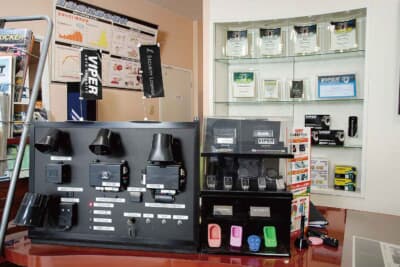 衝撃センサーの感度調整などアフターフォローも丁寧。暗証番号の複雑な設定も来店、メール、電話でと、状況に応じて対応可能