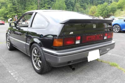 ホンダ バラードスポーツCR-X:すべてのウィンドウに紫外線100%カットのKOBOtectフィルムを貼っている。アルミホイールはRSワタナベの2ピースである