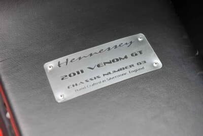 58万8000ドル(邦貨換算約8654万円)で落札されたヘネシー「ヴェノムGT」(C)Courtesy of Broad Arrow