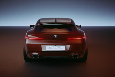 BMWコンセプト・スピードトップ：艶やかな力強いリアフェンダーの盛り上がりとワイドなショルダーライン