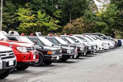 商用車ミーティングでは、緊急車両のエリアも用意された