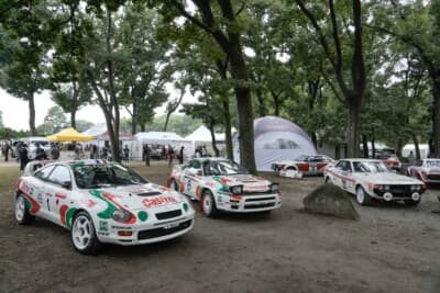 名城公園南遊園のラリーステージでは2日間限りの「森の競技車博物館」が開館。WRCワークスカー 世界で活躍した日本車が間近で見られた