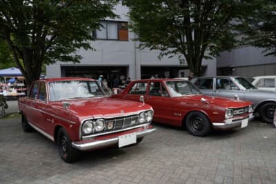 クラシックカー フェスティバル in 桐生では国籍別に車両が展示される。その盛況ぶりがうかがえる