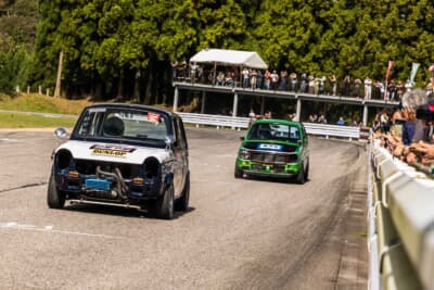 参加しているレースカーを見ると、ホンダのライフが圧倒的に多く、次にN360が多い