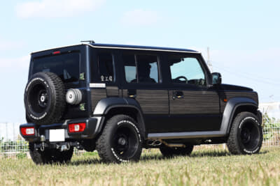 スズキ ジムニーノマド:愛工房のデモカーにはたくさんの「貼る」だけカスタムが施されている