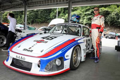 オーナーの松本さんとポルシェ 930ターボ モビー ディック