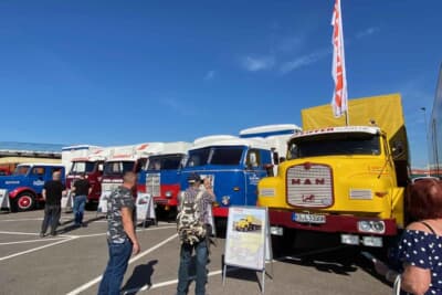 ジンスハイム・ミュージアム;これらが現役で走行していた時代は知りませんが、なぜかノスタルジックな気分になります