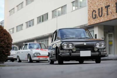 特別展示の日野自動車の2台をサポートしたコンテッサたちが会場を最後に退出した