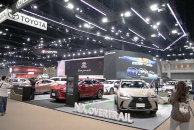 バンコク国際モーターショー2025:トヨタブースにはNXなどハイブリッドモデルを中心に展示