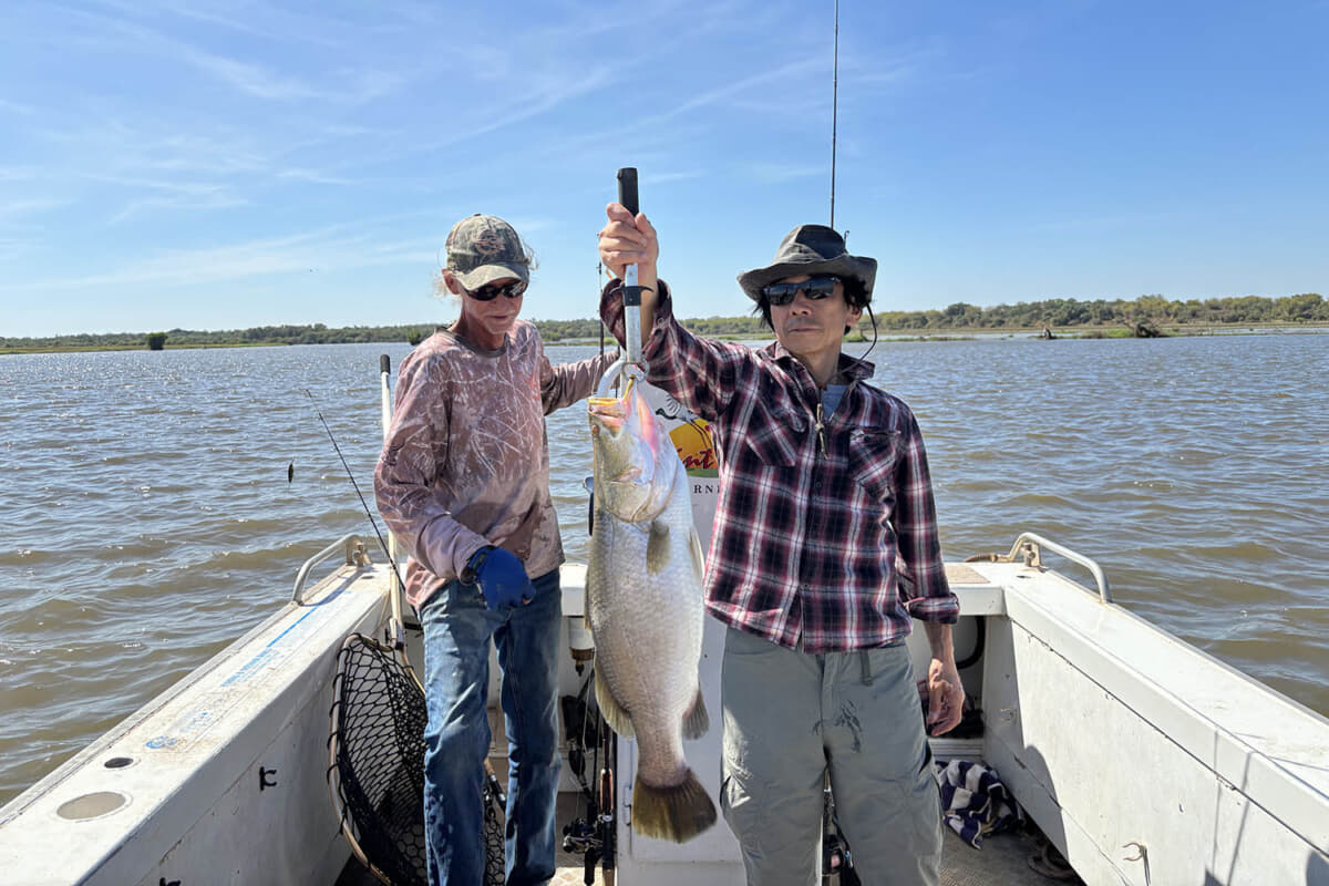 今回の遠征の最大魚。楽しかった！