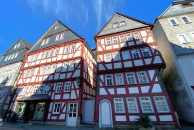 ヘルボルンの木組みの伝統的な建築です