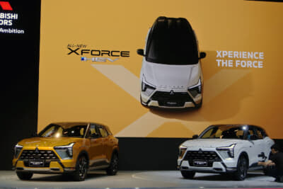 バンコク国際モーターショー2025:三菱はハイブリッドの「X FORCE」をワールドプレミア